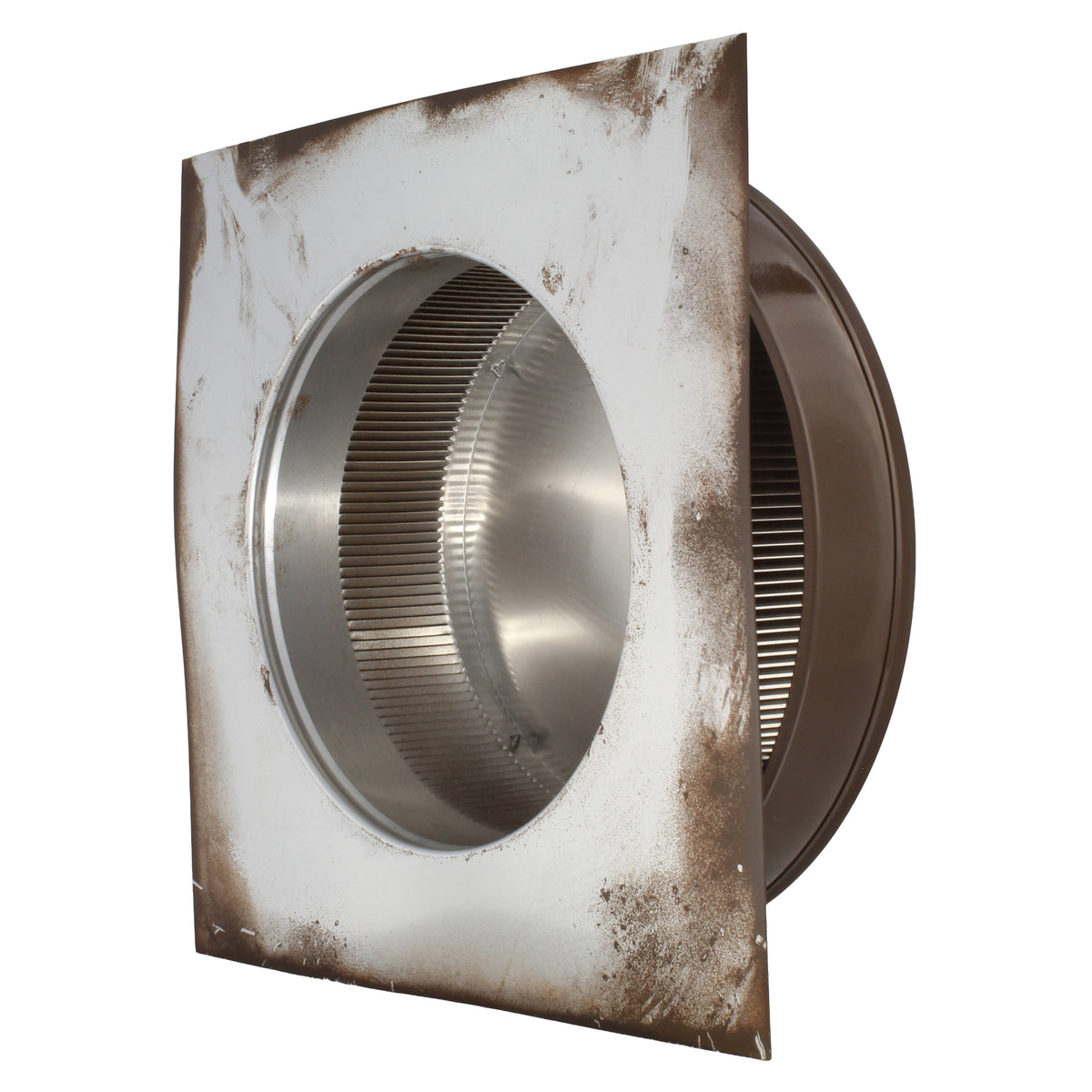 Static Vents - Round Back Roof Vent | 10" Diameter | 2" Tall Collar | Flat Flange | 78 Sq. In. NFA
