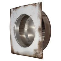 Static Vents - Round Back Roof Vent | 10" Diameter | 2" Tall Collar | Flat Flange | 78 Sq. In. NFA