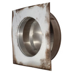 Static Vents - Round Back Roof Vent | 10" Diameter | 2" Tall Collar | Flat Flange | 78 Sq. In. NFA