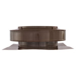 Static Vents - Round Back Roof Vent | 10" Diameter | 2" Tall Collar | Flat Flange | 78 Sq. In. NFA