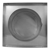 Round Back Vent | 10" Diameter | " 2" Tall Collar | Curb Mount Flange | Tail Pipe - Active Ventilation Products
