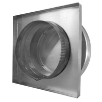 Round Back Vent | 10" Diameter | " 2" Tall Collar | Curb Mount Flange | Tail Pipe - Active Ventilation Products