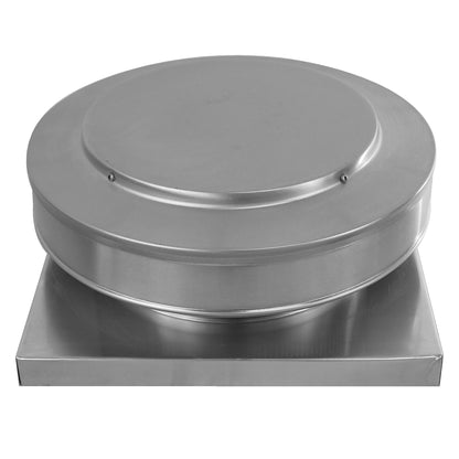 Model RBV-10-C2-CMF-TP | Round Back Vent  |  10" Diameter | " 2" Tall Collar  | Curb Mount Flange  |  Tail Pipe