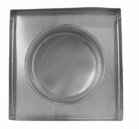 Static Vent 10" with Curb Mount Sub Base - Round Back Vent | 10" Diameter | 2" Tall Collar | 78 Sq. In. NFA - Active Ventilation Products