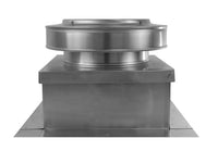 Static Vent 10" with Curb Mount Sub Base - Round Back Vent | 10" Diameter | 2" Tall Collar | 78 Sq. In. NFA - Active Ventilation Products