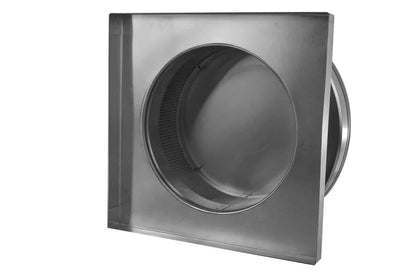 Model RBV-10-C2-CMF | Round Back Static Vent |  10" Diameter | 2" Tall Collar  |  78 Sq. In. NFA