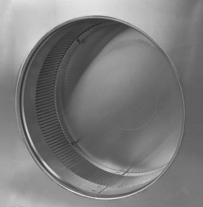 Model RBV-10-C2-CMF | Round Back Static Vent |  10" Diameter | 2" Tall Collar  |  78 Sq. In. NFA