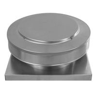 Static Vent 10" with Curb Mount Sub Base - Round Back Vent | 10" Diameter | 2" Tall Collar | 78 Sq. In. NFA - Active Ventilation Products