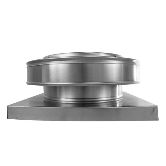 Static Vent with Curb Mount Sub Base - Round Back Vent | 10" Diameter | 2" Tall Collar  |  78 Sq. In. NFA