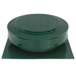Static Vents - Round Back Roof Vent | 10" Diameter | 2" Tall Collar | Flat Flange | 78 Sq. In. NFA