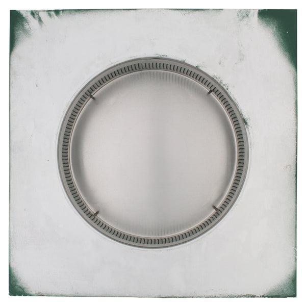 Static Vents - Round Back Roof Vent | 10" Diameter | 2" Tall Collar | Flat Flange | 78 Sq. In. NFA | Bottom View