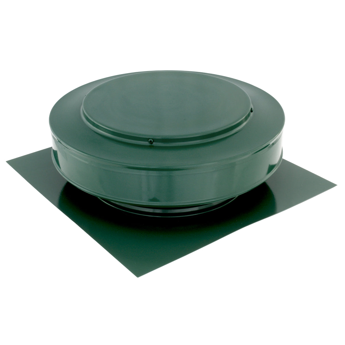 Static Vents - Round Back Roof Vent | 10" Diameter | 2" Tall Collar | Flat Flange | 78 Sq. In. NFA