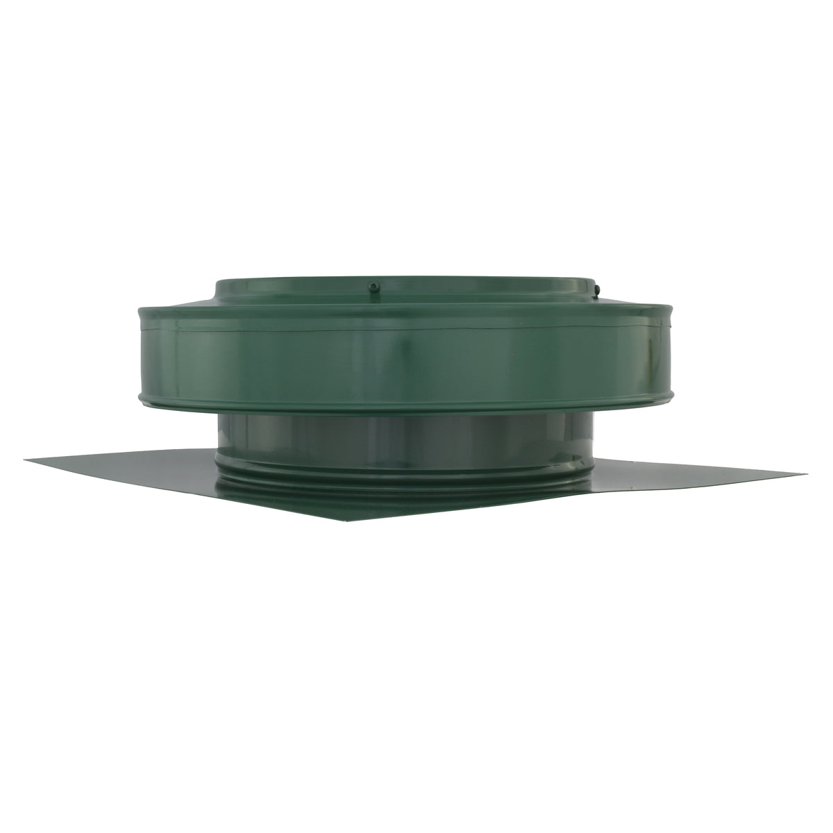 Static Vents - Round Back Roof Vent | 10" Diameter | 2" Tall Collar | Flat Flange | 78 Sq. In. NFA
