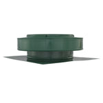 Static Vents - Round Back Roof Vent | 10" Diameter | 2" Tall Collar | Flat Flange | 78 Sq. In. NFA