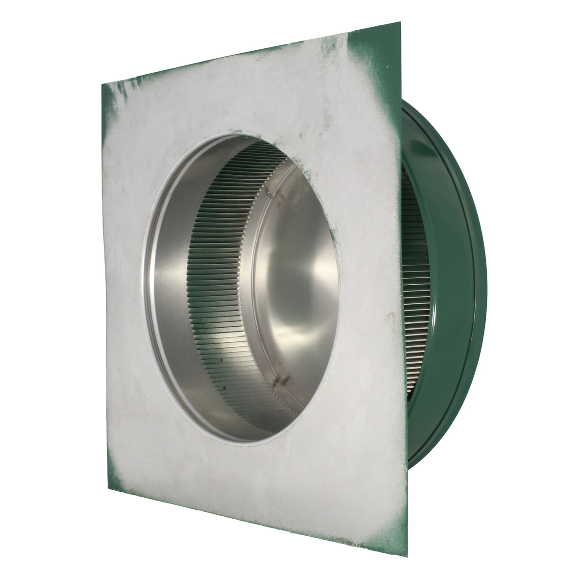 Static Vents - Round Back Roof Vent | 10" Diameter | 2" Tall Collar | Flat Flange | 78 Sq. In. NFA