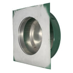 Static Vents - Round Back Roof Vent | 10" Diameter | 2" Tall Collar | Flat Flange | 78 Sq. In. NFA