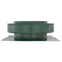 Static Vents - Round Back Roof Vent | 10" Diameter | 2" Tall Collar | Flat Flange | 78 Sq. In. NFA
