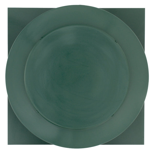Static Vents - Round Back Roof Vent | 10" Diameter | 2" Tall Collar | Flat Flange | 78 Sq. In. NFA | Top View