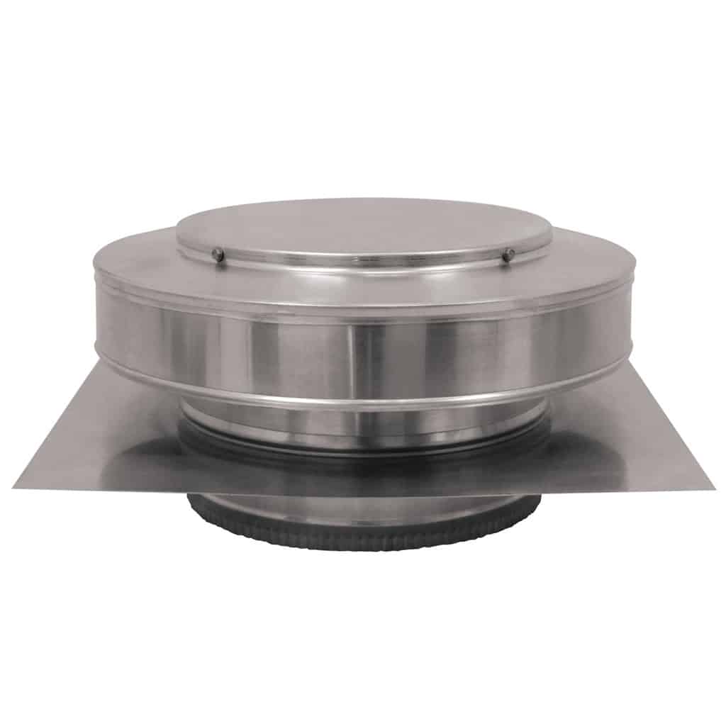 Model RBV-10-C2-TP | Round Back Vent |  10" Diameter | 2" Tall Collar  | Tail Pipe