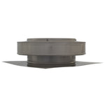 Static Vents - Round Back Roof Vent | 10" Diameter | 2" Tall Collar | Flat Flange | 78 Sq. In. NFA