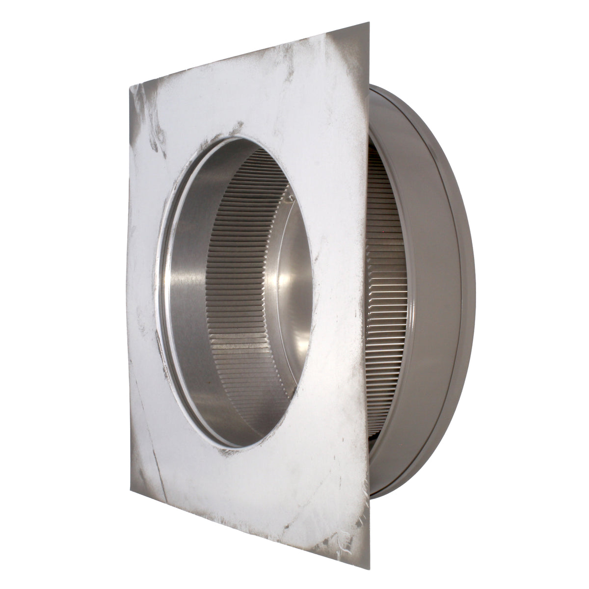 Static Vents - Round Back Roof Vent | 10" Diameter | 2" Tall Collar | Flat Flange | 78 Sq. In. NFA