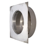 Static Vents - Round Back Roof Vent | 10" Diameter | 2" Tall Collar | Flat Flange | 78 Sq. In. NFA