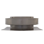Static Vents - Round Back Roof Vent | 10" Diameter | 2" Tall Collar | Flat Flange | 78 Sq. In. NFA