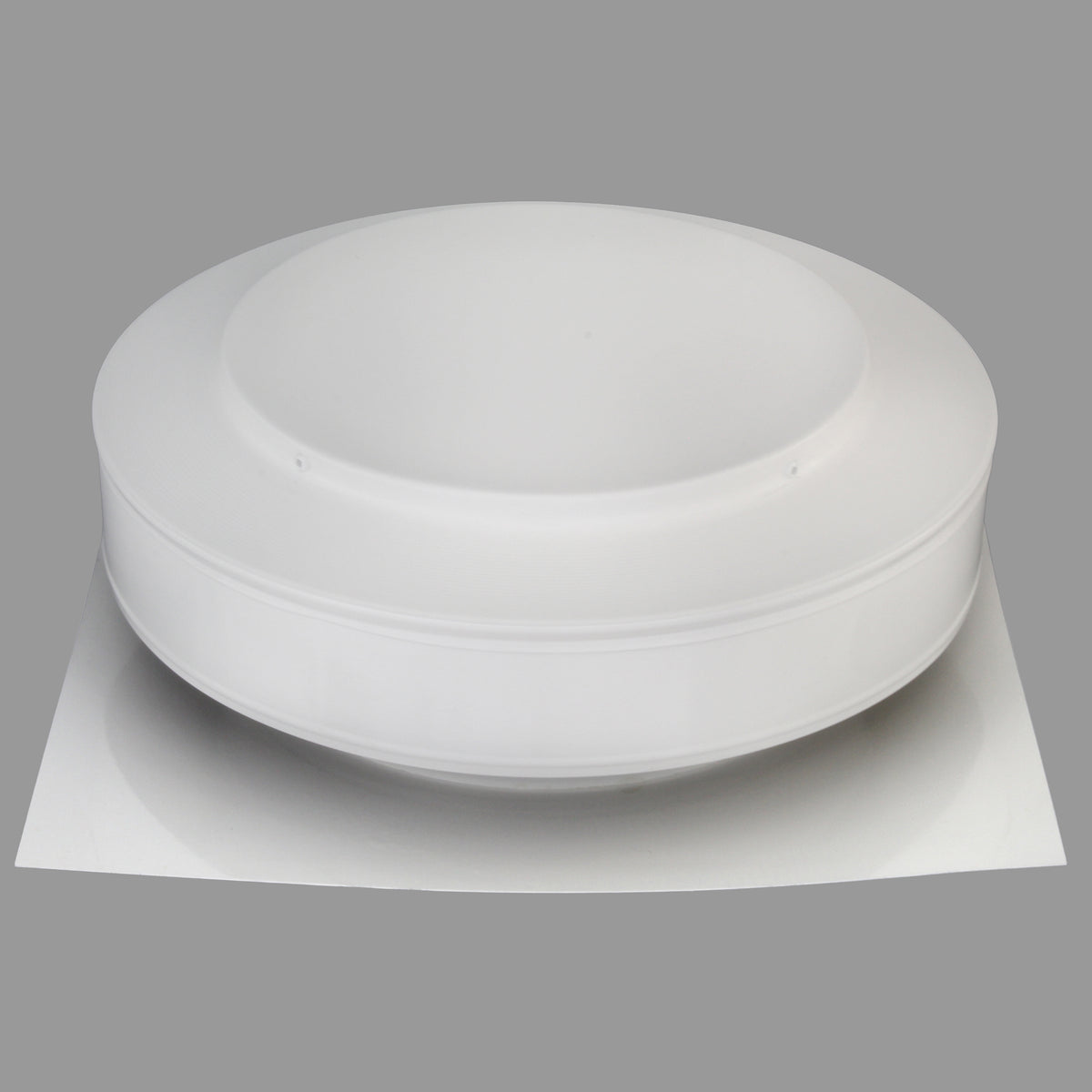 Static Vents - Round Back Roof Vent | 10" Diameter | 2" Tall Collar | Flat Flange | 78 Sq. In. NFA