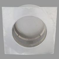 Static Vents - Round Back Roof Vent | 10" Diameter | 2" Tall Collar | Flat Flange | 78 Sq. In. NFA
