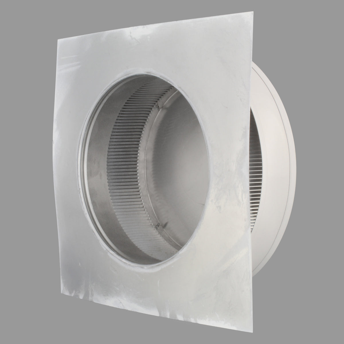 Static Vents - Round Back Roof Vent | 10" Diameter | 2" Tall Collar | Flat Flange | 78 Sq. In. NFA