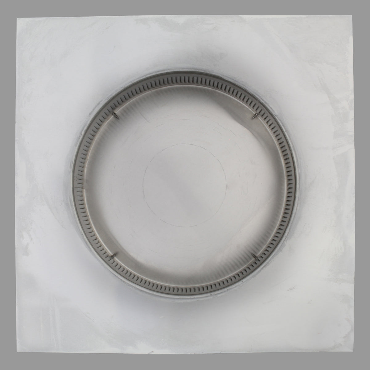 Static Vents - Round Back Roof Vent | 10" Diameter | 2" Tall Collar | Flat Flange | 78 Sq. In. NFA