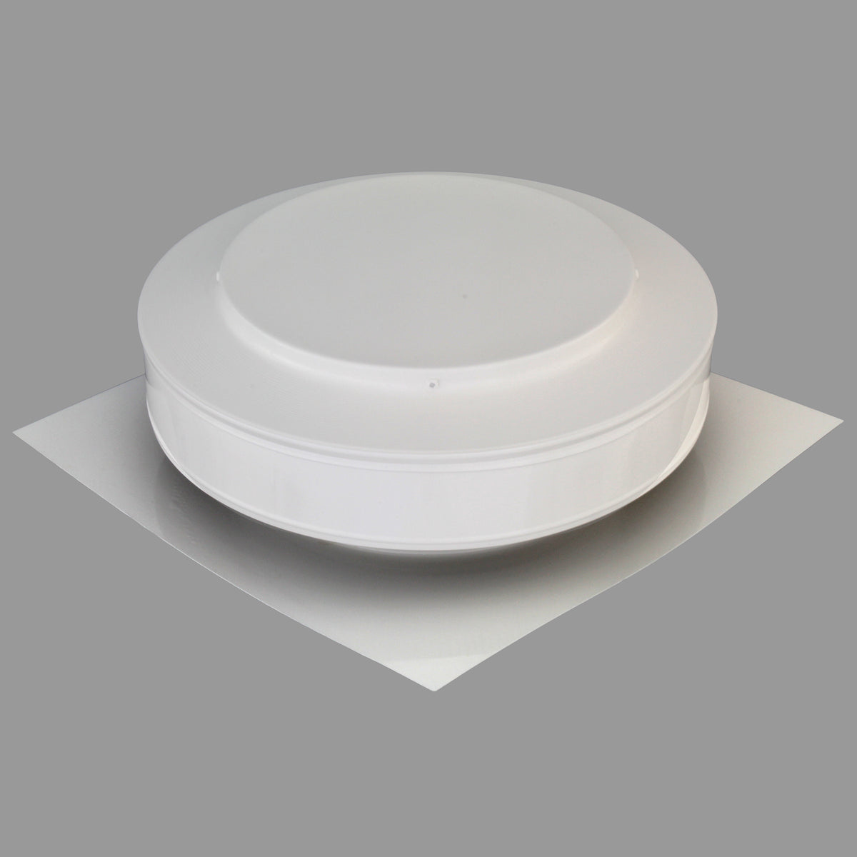 Static Vents - Round Back Roof Vent | 10" Diameter | 2" Tall Collar | Flat Flange | 78 Sq. In. NFA