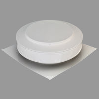 Static Vents - Round Back Roof Vent | 10" Diameter | 2" Tall Collar | Flat Flange | 78 Sq. In. NFA