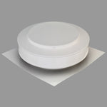 Static Vents - Round Back Roof Vent | 10" Diameter | 2" Tall Collar | Flat Flange | 78 Sq. In. NFA