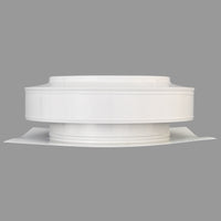 Static Vents - Round Back Roof Vent | 10" Diameter | 2" Tall Collar | Flat Flange | 78 Sq. In. NFA