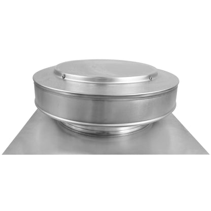 Model RBV-10-C2 | Round Back Roof Vent | 10" Diameter | 2" Tall Collar | Flat Flange | 78 Sq. In. NFA