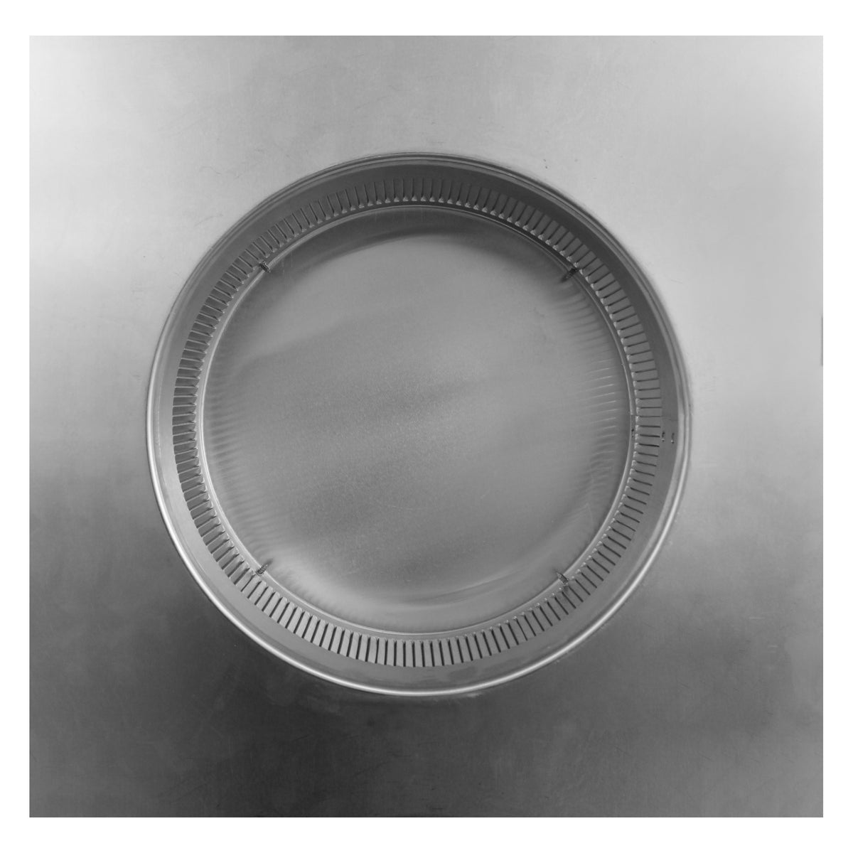 Static Vents - Round Back Roof Vent | 10" Diameter | 2" Tall Collar | Flat Flange | 78 Sq. In. NFA