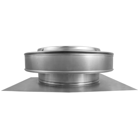 Model RBV-10-C2 | Round Back Roof Vent | 10" Diameter | 2" Tall Collar | Flat Flange | 78 Sq. In. NFA