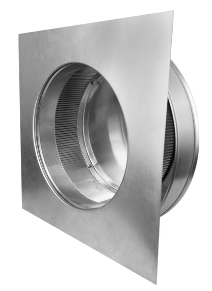 Model RBV-10-C2 | Round Back Roof Vent | 10" Diameter | 2" Tall Collar | Flat Flange | 78 Sq. In. NFA