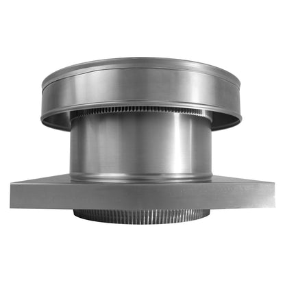 Model RBV-10-C4-CMF-TP | Round Back Vent  |  10" Diameter | " 4" Tall Collar  | Curb Mount Flange  |  Tail Pipe