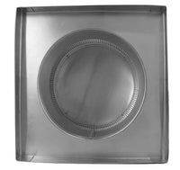 Static Vent 10" with Curb Mount Sub Base - Round Back Vent | 10" Diameter | 4" Tall Collar | 78 Sq. In. NFA - Active Ventilation Products
