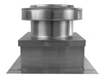 Model RBV-10-C4-CMF-TP | Round Back Vent  |  10" Diameter | " 4" Tall Collar  | Curb Mount Flange  |  Tail Pipe
