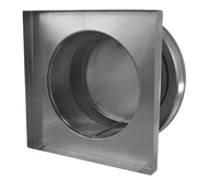Static Vent 10" with Curb Mount Sub Base - Round Back Vent | 10" Diameter | 4" Tall Collar | 78 Sq. In. NFA - Active Ventilation Products