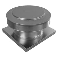 Static Vent 10" with Curb Mount Sub Base - Round Back Vent | 10" Diameter | 4" Tall Collar | 78 Sq. In. NFA - Active Ventilation Products