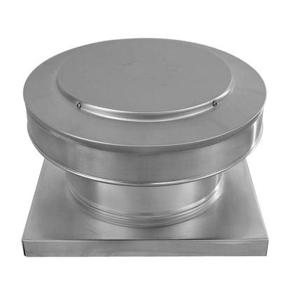 Model RBV-10-C4-CMF | Round Back Static Vent |  10" Diameter | 4" Tall Collar  |  78 Sq. In. NFA