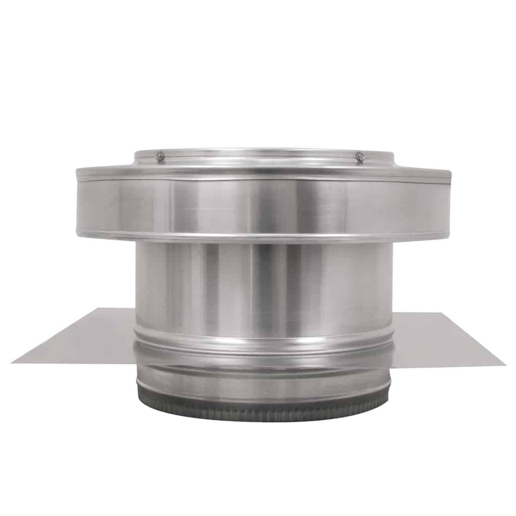 Model RBV-10-C4-TP | Round Back Vent |  10" Diameter | 4" Tall Collar  | Tail Pipe