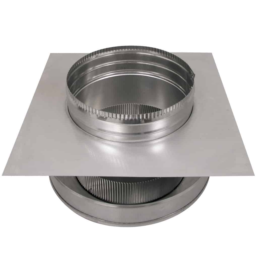 Model RBV-10-C4-TP | Round Back Vent |  10" Diameter | 4" Tall Collar  | Tail Pipe