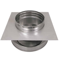 Model RBV - 10 - C4 - TP | Round Back Vent | 10" Diameter | 4" Tall Collar | Tail Pipe - Active Ventilation Products