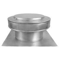 Static Vents - Round Back Roof Vent | 10" Diameter | 4" Tall Collar | Flat Flange | 78 Sq. In. NFA - Active Ventilation Products