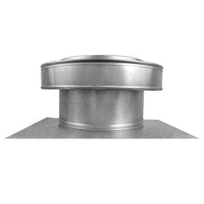 Model RBV-10-C4 | Round Back Roof Vent | 10" Diameter | 4" Tall Collar | Flat Flange | 78 Sq. In. NFA